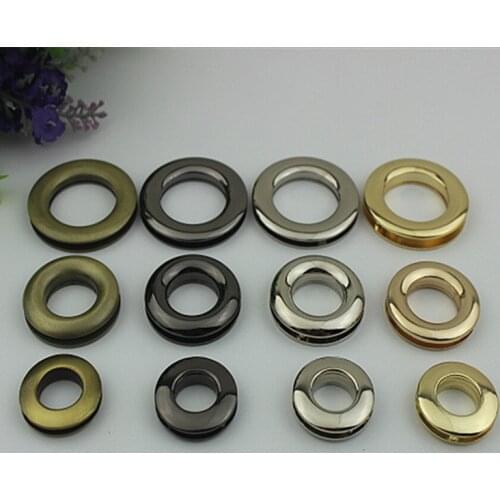 4pcs 10-25mm Metal O D Ring Buckles Eyelet Screw Buckles for Hangbag Belt Strap Dog Chain Clasp Leather Craft DIY Accessories