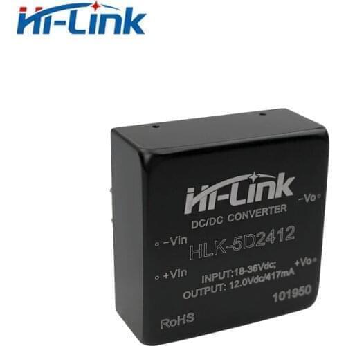 Support customize Free ship 10pcs dc dc HLK-5D2412 12V5W conversion rate 84%Typ 100ms fast start isolated power supply module