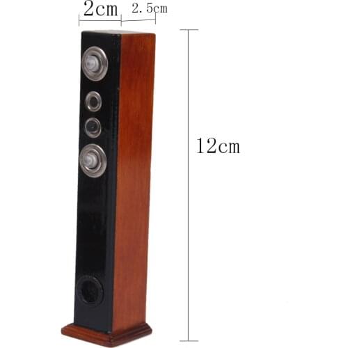 Modern Entertainment Centre TV DVD Speakers Set 1:12 Dolls House Miniature