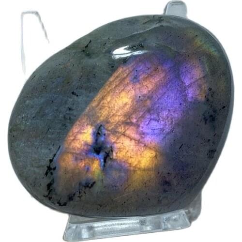 Natural Stones Purple Labradorite Crystals Heart Room Decoration Violet Stone Witchcraft Chakra Spiritual Reiki Healing