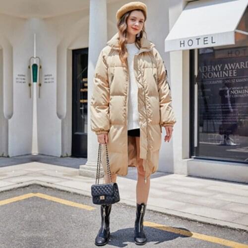 Latest Woman Autumn winter Fashion cotton Down Jacket long Parkas warm Coat Female winter jacket woman clothes