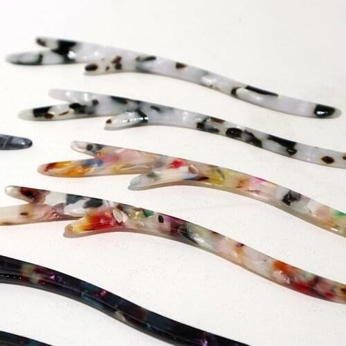 Chinese Style Hair Sticks Vintage Acetate Chopstick Women Hanfu Hairpins Hair Clips Pins Wedding Hair Jewelry Accessories