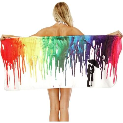 Beach Bath Quick Dry Towel Print Women Sexy Sling Bath Skirtmulti-purpose large Bathrobe Towel TideTravel Swimming Pool Towel