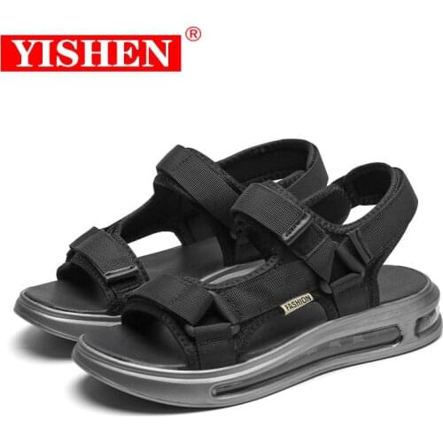 YISHEN Air Cushion Sandals Men Anti-shock Summer Slipper Mesh Breathable Man Comfortable Outdoor Men Non-slip Casual Shoes