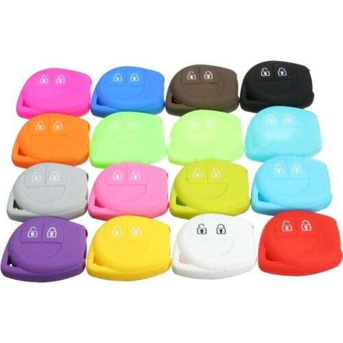 Silicone 2 Button Remote Key Case Fob Protect Cover For Mazda Suzuki SX4 Swift Vitara