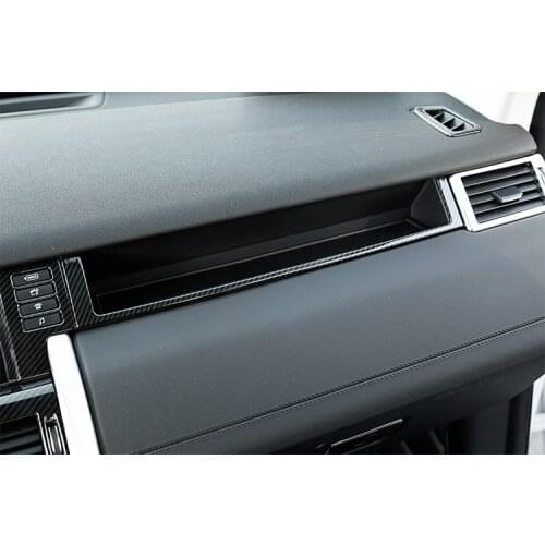 Carbon Fiber ABS Co-pilot U Shape Decoration Frame Trim For Land Rover Discovery Sport 2015-2017 Car Accessories