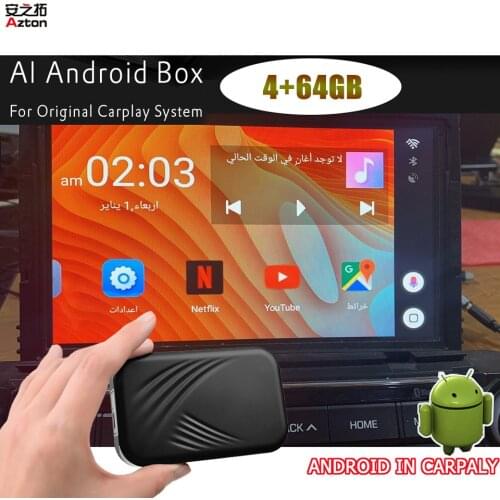 New 4+32GB CarPlay AI Box Android USB Dongle Universal For VW Mercedes AUDI Porsche Volvo Hyundai KIA Mazda Peugeot Video Player