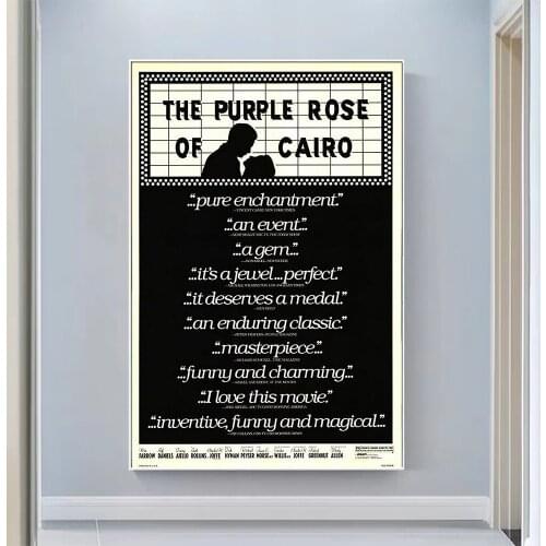 V0771 The Purple Rose of Cairo Vintage Classic Movie Wall Silk Cloth HD Poster Art Home Decoration Gift