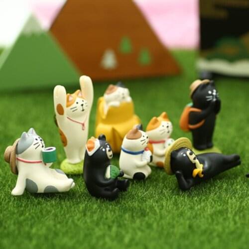 ZOCDOU 1 Piece Go Sightseeing Small Cute Animal Model Small Statue Little Figurine Crafts Figure Ornament PVC DIY Miniatures