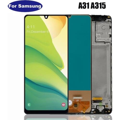 100% Test A31 Lcd For Samsung Galaxy A31 A315 Display Touch Screen Digitizer Assembly For Samsung A31 A315F SM-A315F/DS LCD