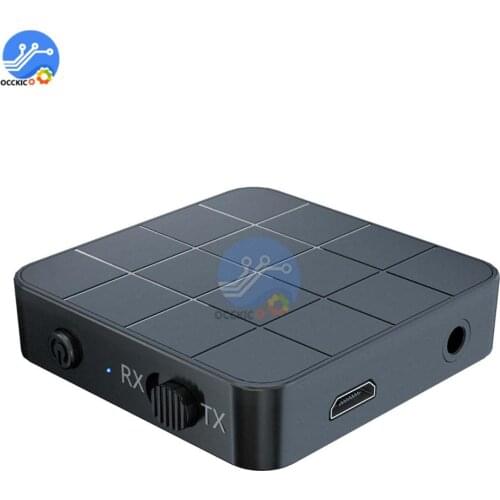 2 In 1 Bluetooth 5.0 Audio Receiver Transmitter Adapter AUX RCA 3.5MM Jack Wireless Transmitter RX TX Module for Car TV PC