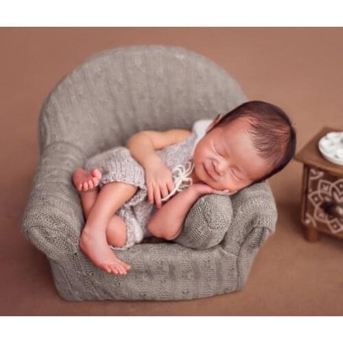 3Pcs/set Newborn Baby Photography Props Posing Mini Sofa Arm Chair Pillows Infant Photo Prop Accessories 100 Days Shooting Props