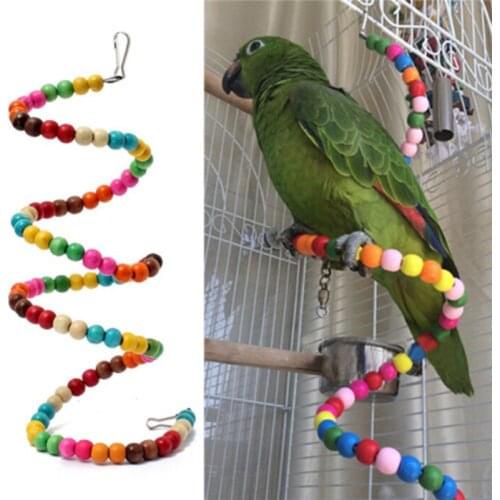 50pcs Birds Cage Toys Pets Birds toys Wooden Bird Ladder Parrot Parakeet Toy