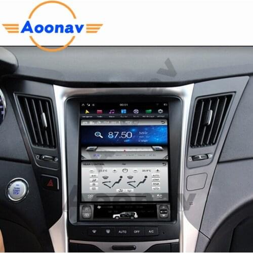 AOONAV 10.4 inch 2 din radio IPs vertical screen for Hyundai Sonata 2012-2014 car DVD player GPS navigation multimedia player
