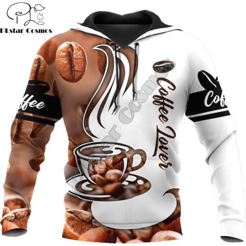 Barista 3D All Over Printed Love Coffee Men Hoodies Sweatshirt Unisex Streetwear Zipper Pullover Casual Jacket Tracksuits KJ0188