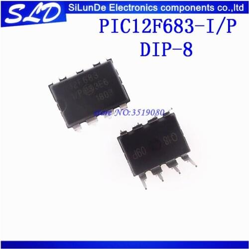 Free Shipping 20pcs/lot PIC12F683-I/P 12F683-I/P PIC12F683 12F683 DIP8 new and Original IN STOCK