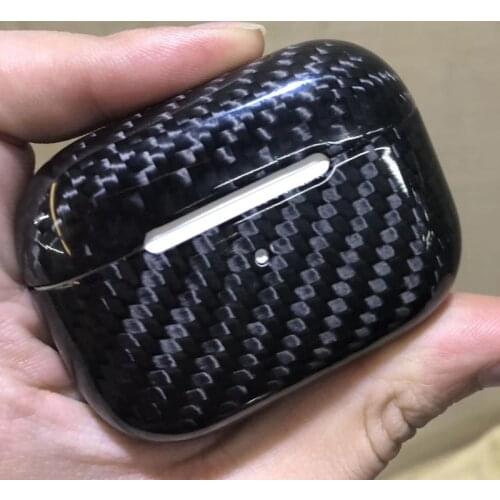 Real Carbon Fiber Case for Apple AirPods Pro Luxury Slim Hard Protective Armor Case for AirPods Pro Earphone Cover Accessories