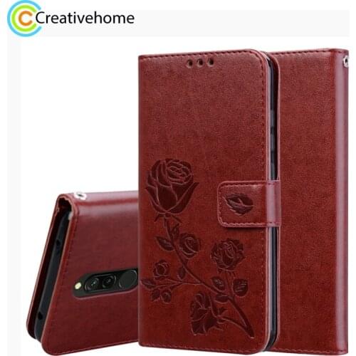 For Xiaomi Redmi 8/Redmi Note 8/Redmi Note 8 Pro Rose Embossed Horizontal Flip PU Leather Case with Holder & Card Slot & Wallet