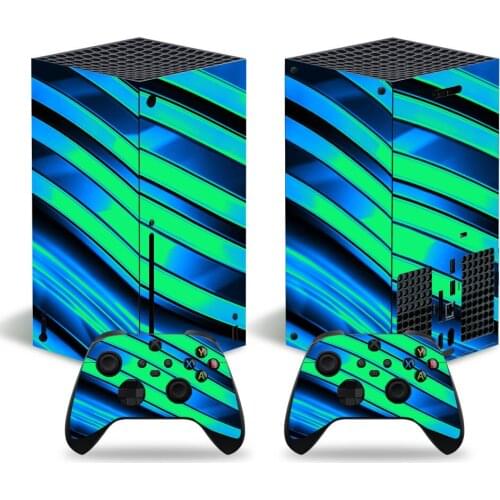 Color Bar Style Skin Sticker Decal Cover for Xbox Series X Console and 2 Controllers Xbox Series X Skin Sticker Viny 1