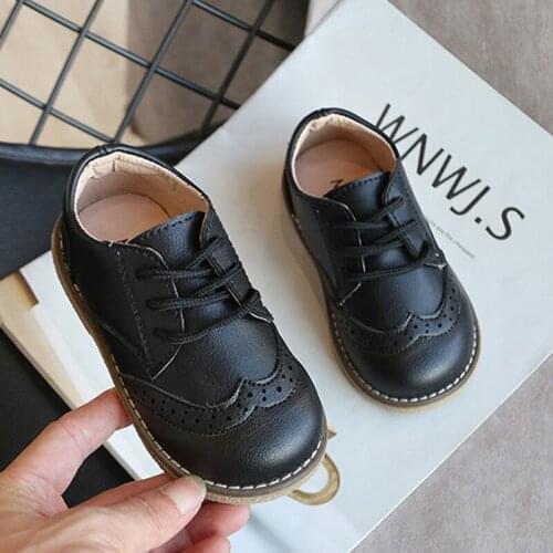 Spring Autumn Children Leather Shoes for Boys Girls Casual Princess Shoes Kids Soft Bottom Casual Outdoor Shoes Baby Sneakers
