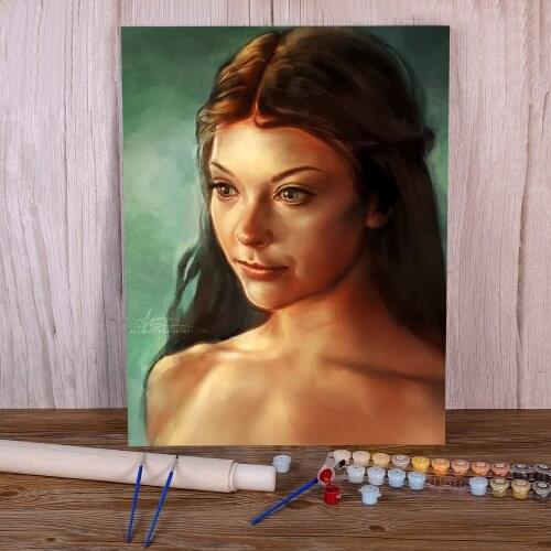 Doodles DIY Paint By Numbers Complete Kit Oil Paints 40*50 Canvas Painting Loft Wall Picture For Children Handicraft Wholesale