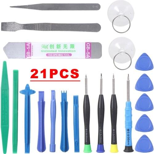 Mayitr 1set 21-in-1 Mobile Phone Repair Tools Set Durable Smartphones Opening Screwdriver Kit For Phone Tablet PC