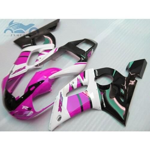 Free custom motorcycle fairings kit for YAMAHA R6 YZFR6 1998-2002 YZF R6 98-02 ABS plastic body fairing purple black parts EB56