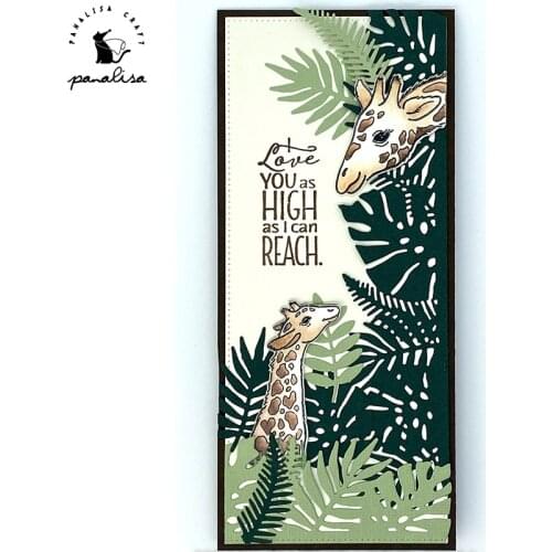 Panalisacraft Rectangle Frame border tag leaves Metal Cutting Dies for DIY Scrapbooking/Card Making/Kids Fun Decoration Supplies