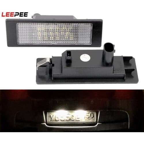 For BMW E81 E87 E63 E64 E89 Z4 F20 F21 2pcs/lot Car LED License Number Plate Light 24 LEDs Trunk Lamp Car Light Source