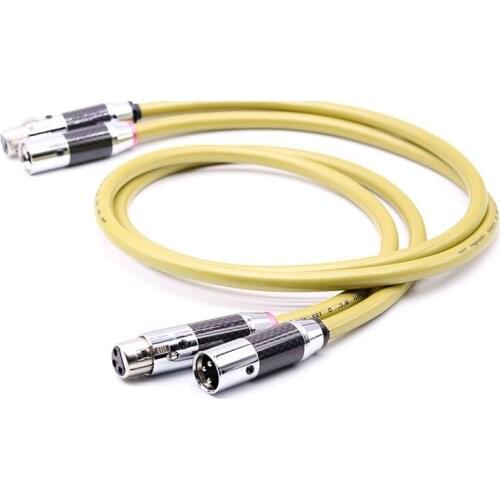 Pair VDH MCD102MK Silver Plated Audiophile XLR Balance Cable AMP DVD VCD CD Player Audio Cable