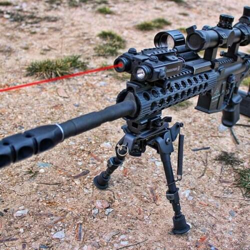 Adjustable Rail Mounted Laser/Light Combo Long Beam Distance Tactical Light with Green/Red Laser Scope