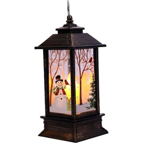 Christmas Simulation Flame Lamp Desktop Decoration Led Light Scene Layout Portable Small Oil Lamp Decoration Supplies Wholesale