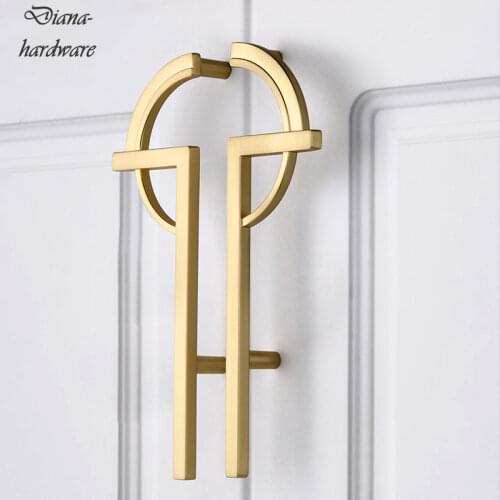 Light Luxury Gold Gray Cabinet Door Handle Kitchen Bedroom Bathroom Shoe Cabinet Drawer Pulls Decor Furniture Handles Hardware