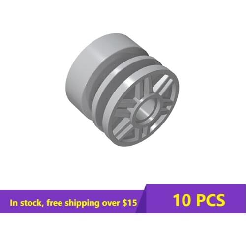 10PCS MOC 55981 Wheel 18mm X 14mm with Pin Hole Fake Bolts and Shallo Building Blocks Parts DIY Educational High-Tech Parts Toys