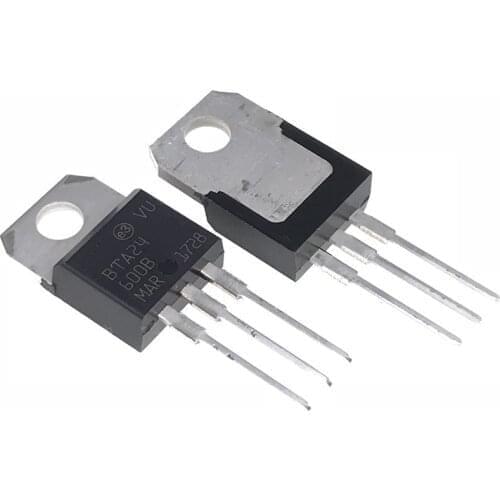 10pcs/lot BTA24-600B BTA24-600 BTA24 Triacs 25 Amp 600 Volt TO-220 new original In Stock