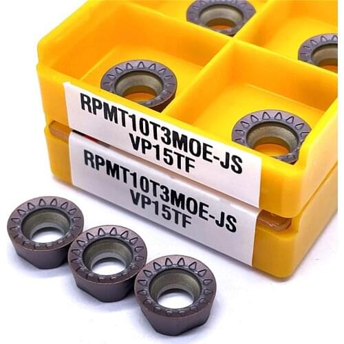10PCS Lathe tool RPMT10T3MO high quality internal round carbide insert metal turning insert
