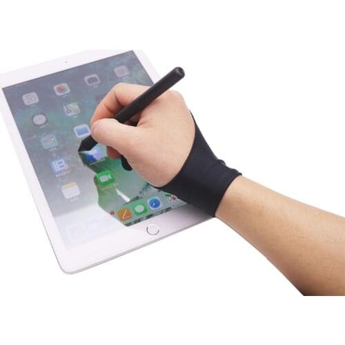 2 Fingers Drawing Glove Anti-fouling Artist Favor Any Graphics Painting Writing Digital ablet For Right And Left Hand