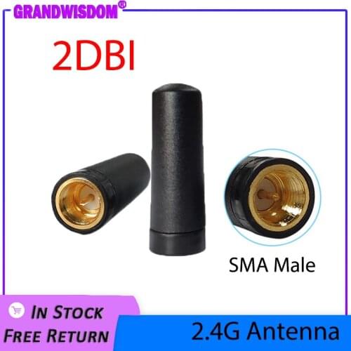 2.4GHz Antenna Wifi 2dbi SMA Male Connector 2.4 ghz antena mini size antennas Omni Directional antenne wi fi 2.4G antenas router