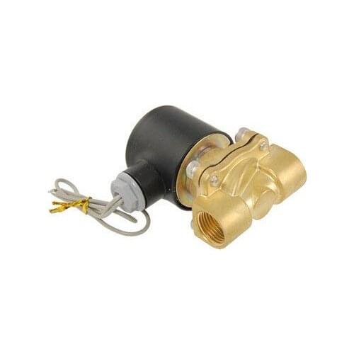 Free Shipping 5PCS DC 12V 1/2" 16mm Pore Pneumatic Solenoid Water Valve 2W160-15 Brass Valve