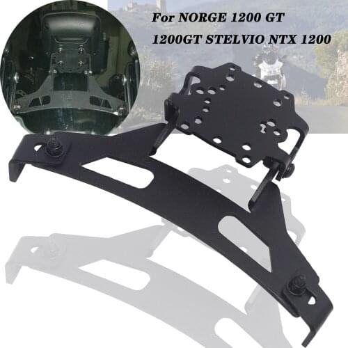 For GUZZI NORGE 1200 GT STELVIO NTX 1200 Motorcycle windshield Stand Holder Phone Mobile Phone GPS Navigation Plate Bracket