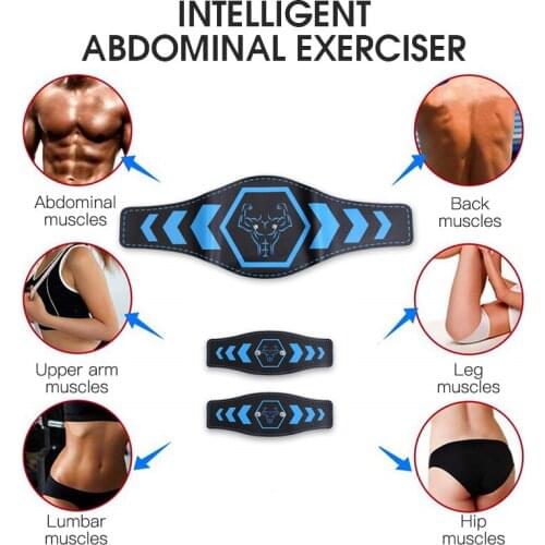 Ems Abdominal Stimulator Health Care Abdominal Electric Weight Loss Stickers Muscle Arm/Abdominal Body Slimming Belt Unisex