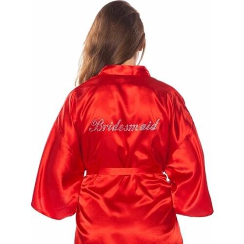 Bridesmaid robe Sleepwear Pyjamas Negligee Babydoll Nightwear Bridesmaid Nightgown Wedding Bride Robe Bathrobe Female Nightdress