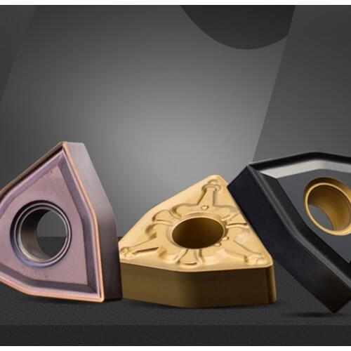 GULING 10PCS CNC blade stainless steel special WNMG08044/08 slotted outer round peach shaped cutter head inner turning tool