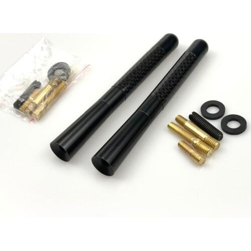 12cm Carbon Fiber Short Radio Antenna for Ford Focus Fiesta Peugeot Mazda Citroen Opel Astra Skoda Toyota Corolla Car Styling