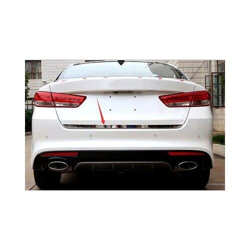 Stainless Rear Tailgate Trunk Lid Cover Trim 1pcs For Kia Optima K5 2016 2017