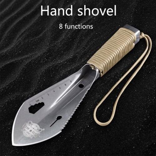 Metal Detector Garden Digging Tool Digger Garden Shovel w Sheath Stainless Steel