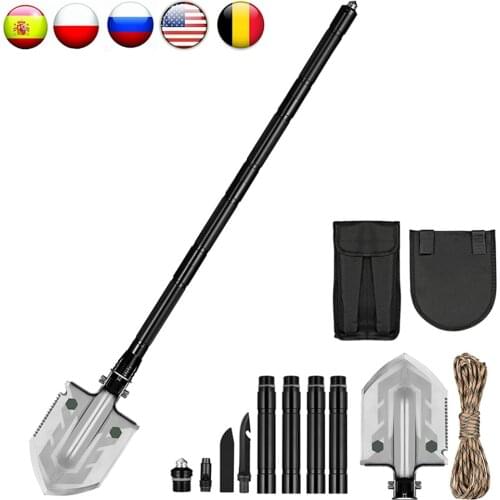 MT1027 Outdoor Survival Self Shovel Multi-purpose Fold Shovels Tool Shovel Spade For Hunting Camping Defense Security Tools