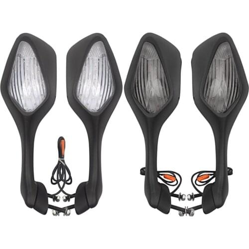 Motorcycle LED Turn Signals Rearview Side Rear View Mirror Accessories For Honda CBR1000RR 2008-2013 VFR 1200 2010-2012