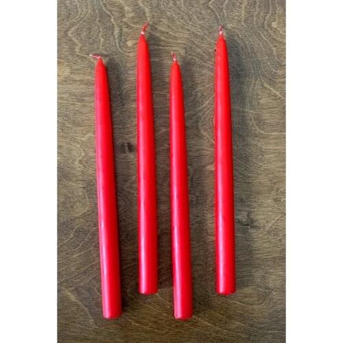Color candles Set of 4 candles pole wax stick candles household wedding birthday celebration dinner candles candles candlestick