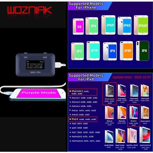 JC C3 B-BOX DFU FOR Hard Disk Reading Writing Change SN for IPHONE A7 A8 A9 A10 A11 Programming ipad Enter Purple Screen